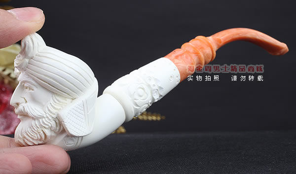 原装进口 土耳其猎鹰SAHIN 海泡石烟斗 原石手工雕刻5件套装SP29-8