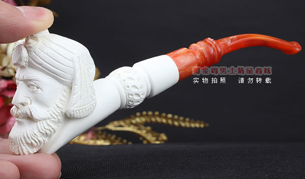 原装进口 土耳其猎鹰SAHIN 海泡石烟斗 原石手工雕刻5件套装SP30-8