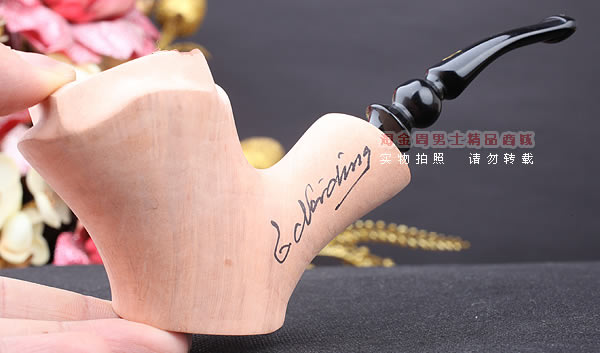 丹麦Erik Nording石楠木手工签名烟斗 STANDING 原木桌斗22-10