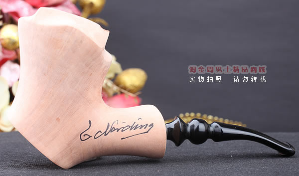 丹麦Erik Nording石楠木手工签名烟斗 STANDING 原木桌斗22-4