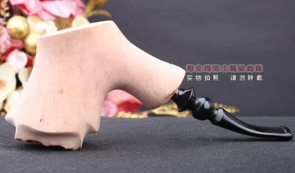 丹麦Erik Nording石楠木手工签名烟斗 STANDING 原木桌斗22-5