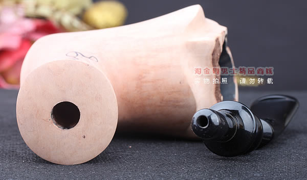 丹麦Erik Nording石楠木手工签名烟斗 STANDING 原木桌斗23-7