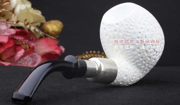 原装进口 土耳其海泡石ALTINAY烟斗 5件套装 925纯银 军插ALT233-3