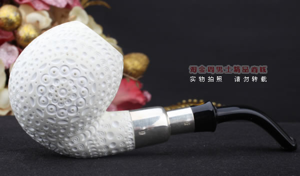 原装进口 土耳其海泡石ALTINAY烟斗 5件套装 925纯银 军插ALT233-4