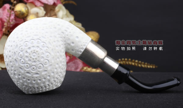 原装进口 土耳其海泡石ALTINAY烟斗 5件套装 925纯银 军插ALT233-5