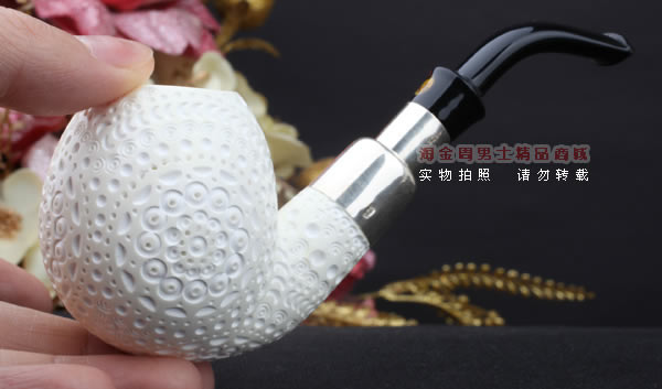 原装进口 土耳其海泡石ALTINAY烟斗 5件套装 925纯银 军插ALT233-9