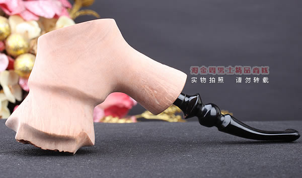 丹麦Erik Nording石楠木手工签名烟斗 STANDING 原木桌斗24-5