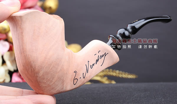 丹麦Erik Nording石楠木手工签名烟斗 SIGNATURE SMOOTH 原木27-10