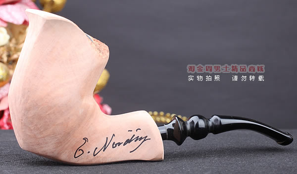 丹麦Erik Nording石楠木手工签名烟斗 SIGNATURE SMOOTH 原木27-4