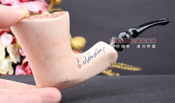 丹麦Erik Nording石楠木手工签名烟斗 SIGNATURE SMOOTH 原木30-10