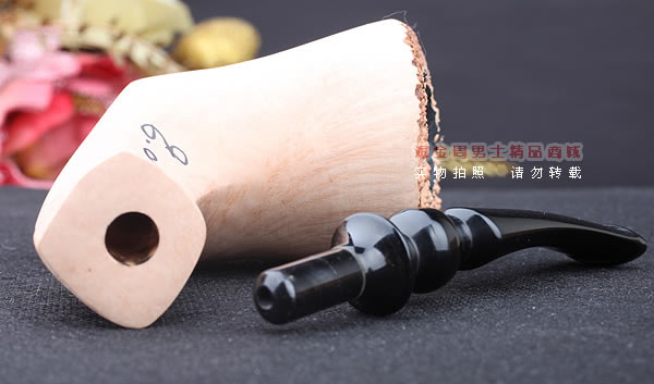 丹麦Erik Nording石楠木手工签名烟斗 SIGNATURE SMOOTH 原木30-7