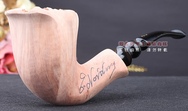 丹麦Erik Nording石楠木手工签名烟斗 SIGNATURE SMOOTH 原木31-1
