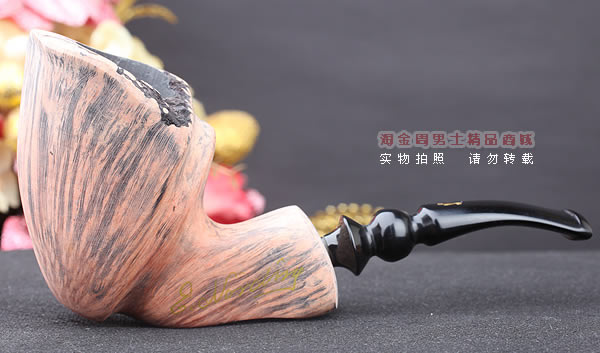 丹麦Erik Nording石楠木手工签名烟斗 SIGNATURE SMOOTH 原木32-4