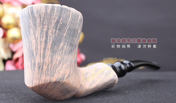 丹麦Erik Nording石楠木手工签名烟斗 SIGNATURE SMOOTH 原木35-1
