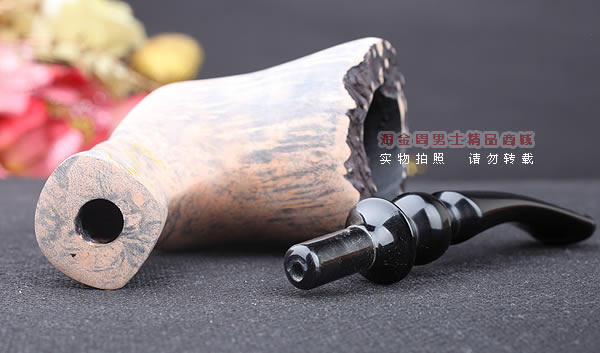 丹麦Erik Nording石楠木手工签名烟斗 SIGNATURE SMOOTH 原木35-8