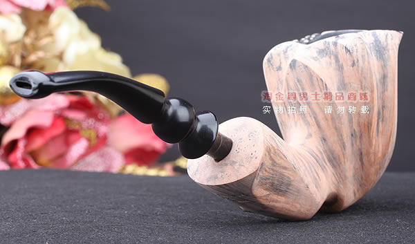 丹麦Erik Nording石楠木手工签名烟斗 SIGNATURE SMOOTH 原木36-3