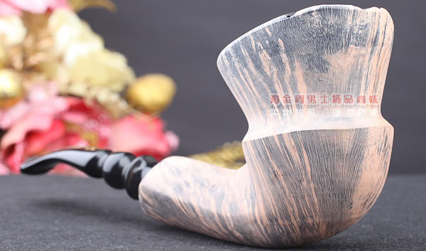 丹麦Erik Nording石楠木手工签名烟斗 SIGNATURE SMOOTH 原木37-1