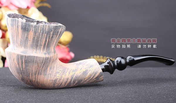 丹麦Erik Nording石楠木手工签名烟斗 SIGNATURE SMOOTH 原木37-3