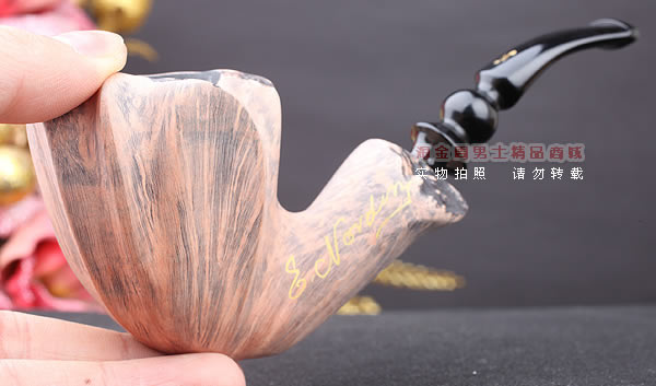 丹麦Erik Nording石楠木手工签名烟斗 SIGNATURE SMOOTH 原木38-11