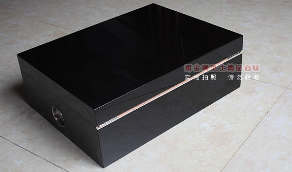 香柏木雪茄保湿木箱 大卫杜夫原单雪茄盒带电子湿度计SK1031-1