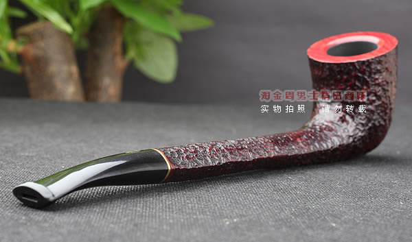 进口烟具 正品意大利沙芬石楠木烟斗 五件套装长约翰刻花413-2