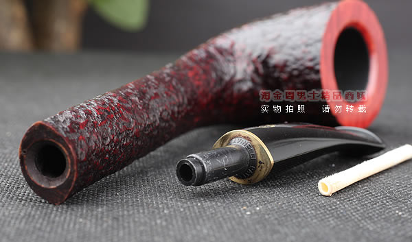 进口烟具 正品意大利沙芬石楠木烟斗 五件套装长约翰刻花413-6