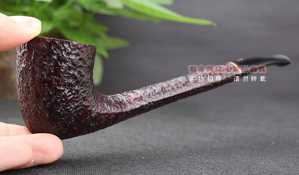 进口烟具 正品意大利沙芬石楠木烟斗 五件套装长约翰刻花413-8