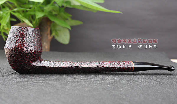 进口烟具◇正品意大利沙芬石楠木烟斗◇五件套装长约翰刻花514-3