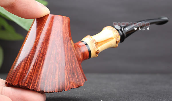 淘金周 原装进口 意大利IAFISCO石楠木手工烟斗 5件套装竹节4-1-10