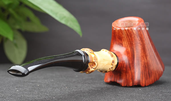 淘金周 原装进口 意大利IAFISCO石楠木手工烟斗 5件套装竹节4-1-3