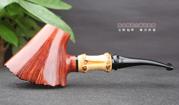 淘金周 原装进口 意大利IAFISCO石楠木手工烟斗 5件套装竹节4-1-4