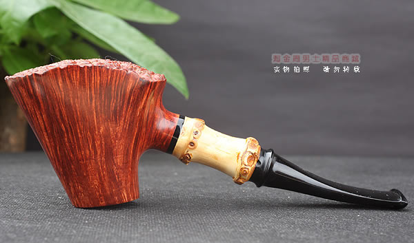 淘金周 原装进口 意大利IAFISCO石楠木手工烟斗 5件套装竹节4-1-5
