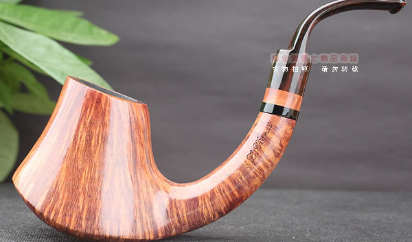 淘金周 意大利维布拉蒂Viprati VIP进口石楠木手工烟斗 大弯斗V13-4