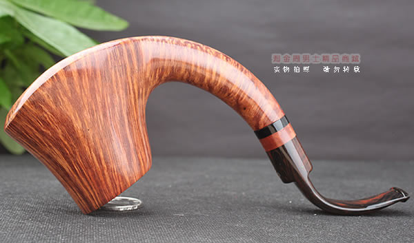 淘金周 意大利维布拉蒂Viprati VIP进口石楠木手工烟斗 大弯斗V13-5