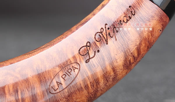 淘金周 意大利维布拉蒂Viprati VIP进口石楠木手工烟斗 大弯斗V13-9