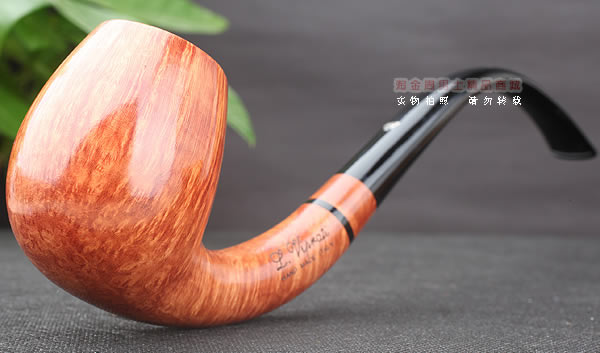 淘金周 意大利维布拉蒂Viprati VIP进口石楠木手工烟斗 大弯斗V14-1