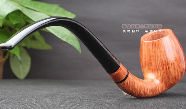 淘金周 意大利维布拉蒂Viprati VIP进口石楠木手工烟斗 大弯斗V14-3