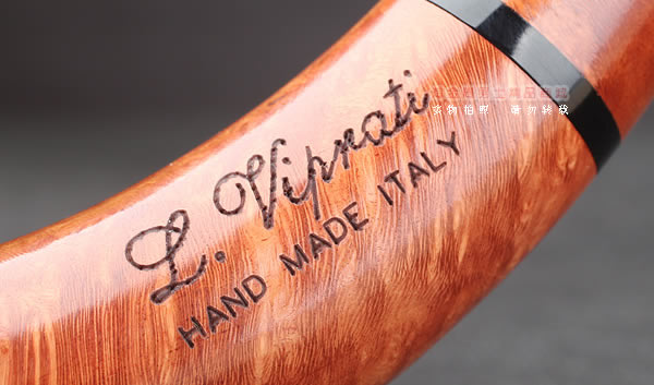 淘金周 意大利维布拉蒂Viprati VIP进口石楠木手工烟斗 大弯斗V14-8