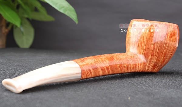 淘金周 意大利维布拉蒂Viprati VIP进口石楠木手工烟斗 大弯斗V15-2