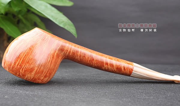 淘金周 意大利维布拉蒂Viprati VIP进口石楠木手工烟斗 大弯斗V15-4
