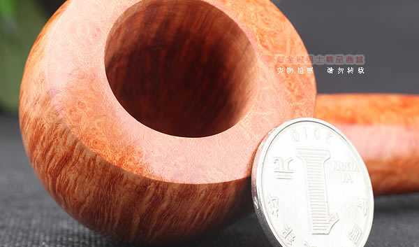 淘金周 意大利维布拉蒂Viprati VIP进口石楠木手工烟斗 大弯斗V15-6