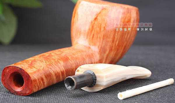淘金周 意大利维布拉蒂Viprati VIP进口石楠木手工烟斗 大弯斗V15-7