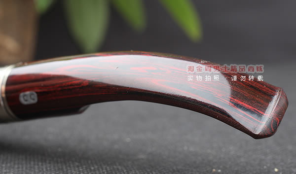 原装进口 法国CHACOM CC石楠木烟斗 14年度黑色粗面限量斗-10