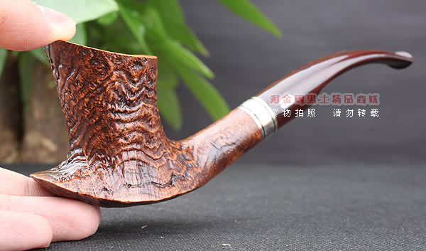 原装进口 法国CHACOM CC石楠木烟斗 14年度乡村粗面限量斗-10