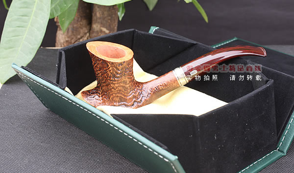 原装进口 法国CHACOM CC石楠木烟斗 14年度乡村粗面限量斗-11