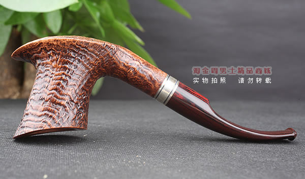 原装进口 法国CHACOM CC石楠木烟斗 14年度乡村粗面限量斗-4