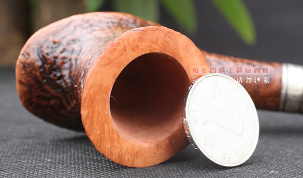 原装进口 法国CHACOM CC石楠木烟斗 14年度乡村粗面限量斗-5