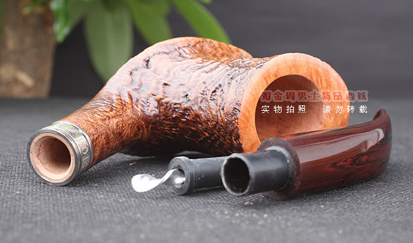 原装进口 法国CHACOM CC石楠木烟斗 14年度乡村粗面限量斗-6