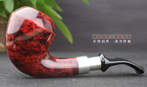 进口烟具 正品德国db石楠木 酒红925银圈烟斗 六件套装Gotha-40-4