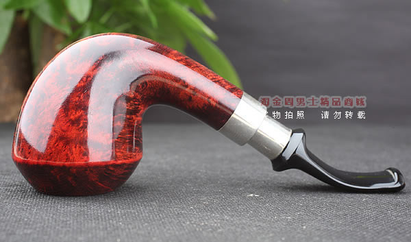 进口烟具 正品德国db石楠木 酒红925银圈烟斗 六件套装Gotha-40-5